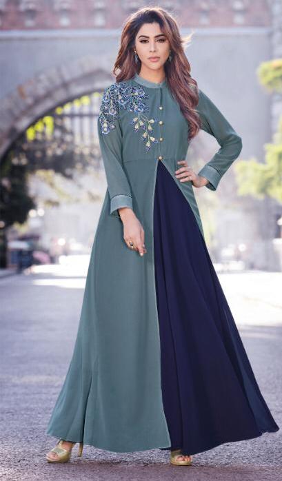 Norzy Paris Rayon Ladies Western Gown, Size : XL, Stitch Type : Full  Stitched at Rs 439 / Piece in Surat