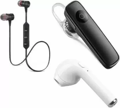 spannend Oude tijden Om toevlucht te zoeken Magnetic - I7- K1 Combo Pack Of 03 Bluetooth Headset Bluetooth Headset  (Multicolor, On The Ear)