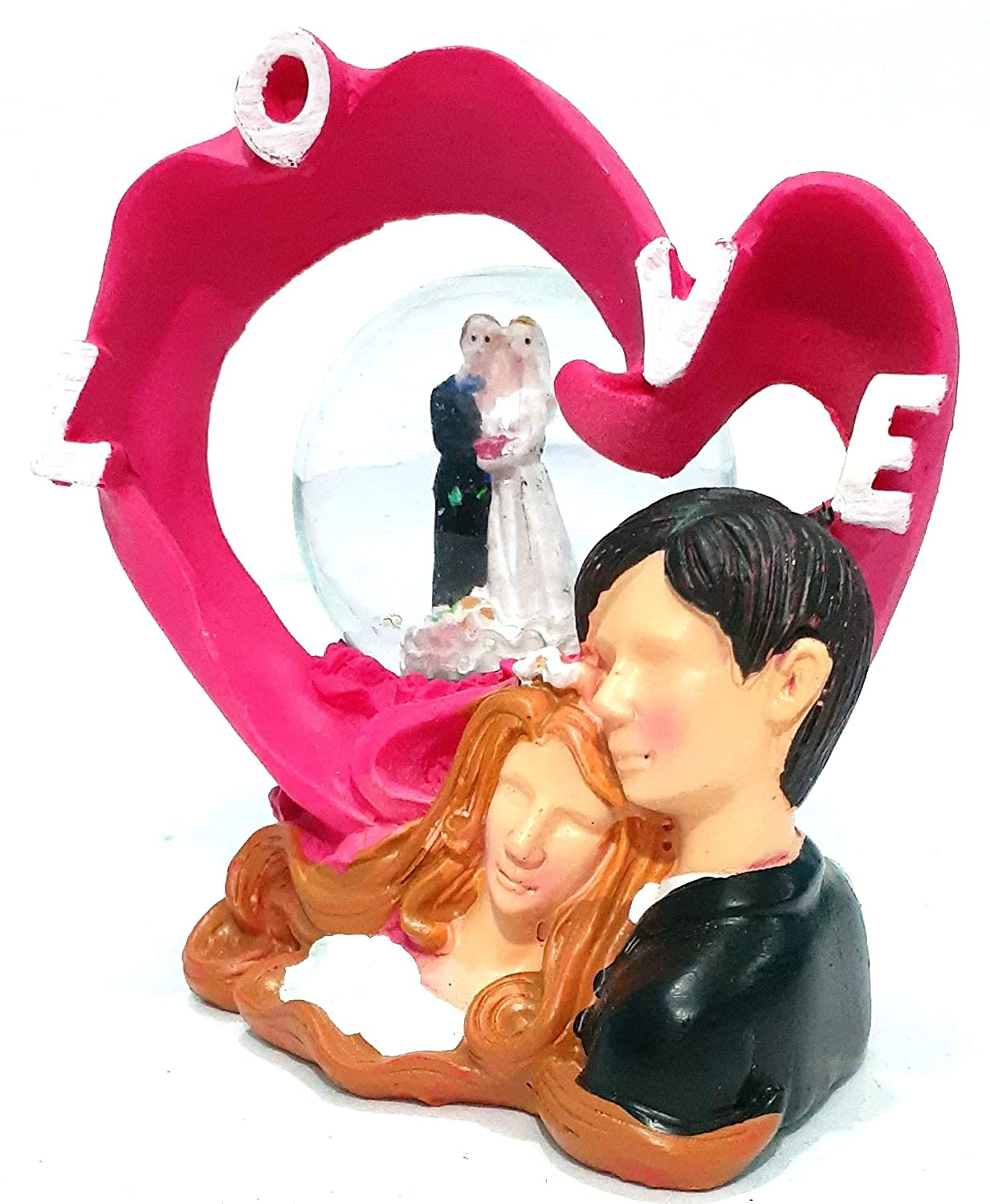 99 Home Decor Love Couple Showpiece With Romantic Couple Statue Showpiece  Gift For Valentine, Birthday (Pink)