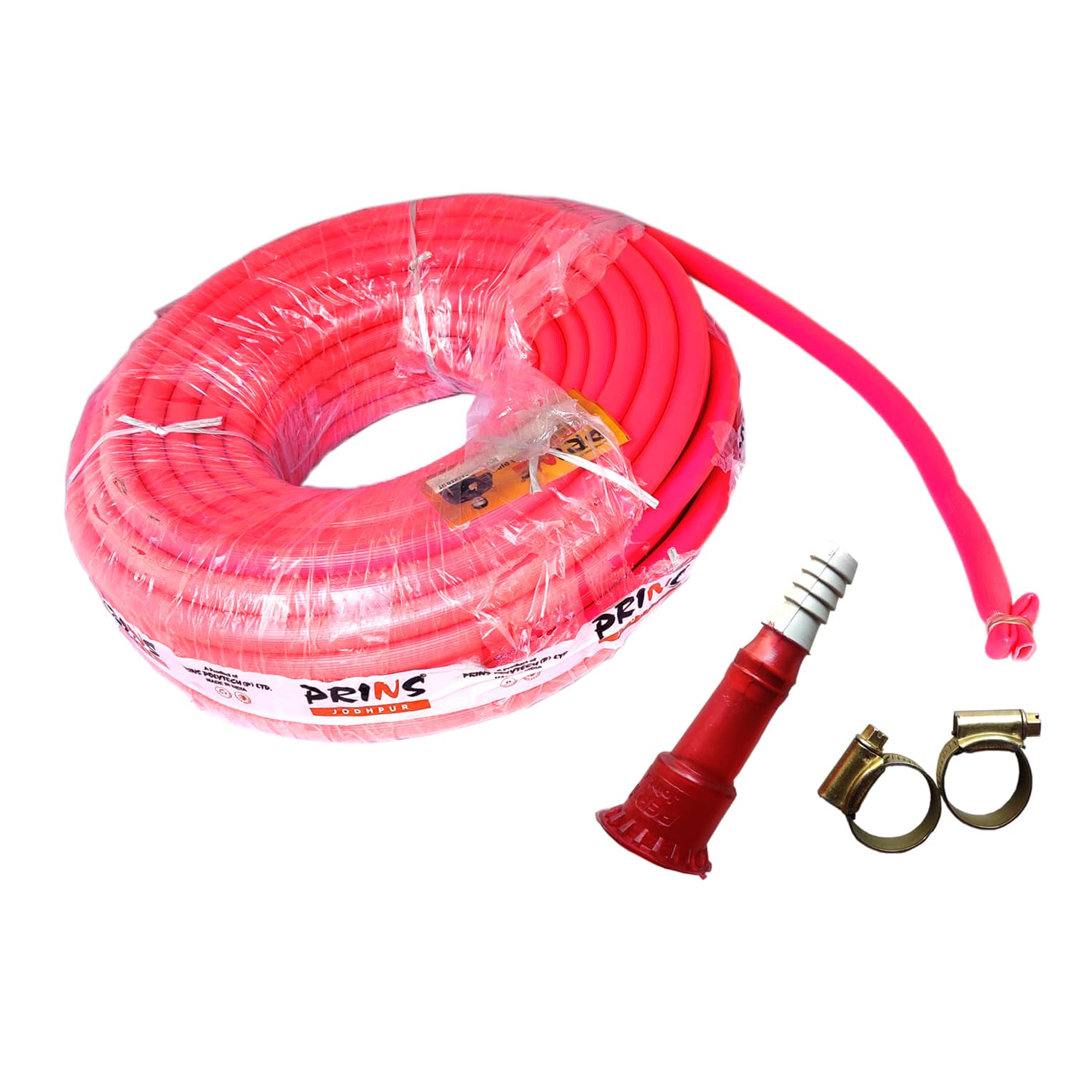 Prins Flexible 0.5 Inch & 30 Mt Long Garden Water Pipe/PVC Pipe/Car And  Bike Wash Pipe With Hose Connector